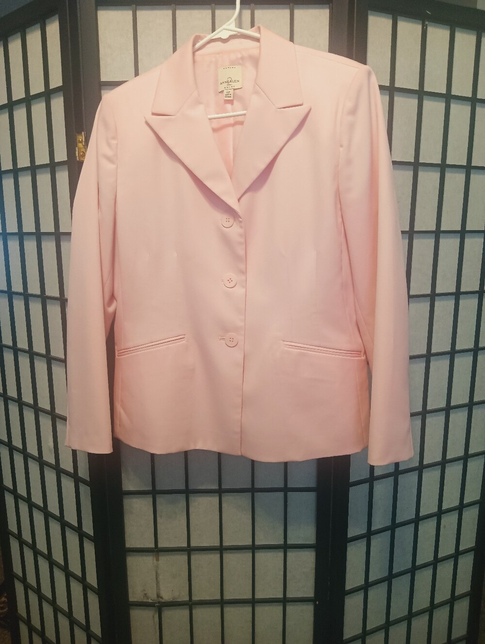 Anne Klein Light Pink Classic Blazer
